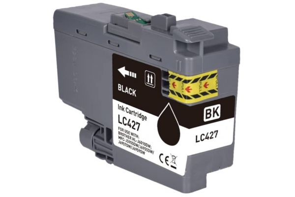 Μελάνι BROTHER  Συμβατό LC427 BK (55ml) Σελίδες:3000 Black