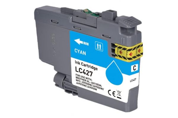Μελάνι BROTHER  Συμβατό LC427 C (16ml) Σελίδες:1500 Cyan