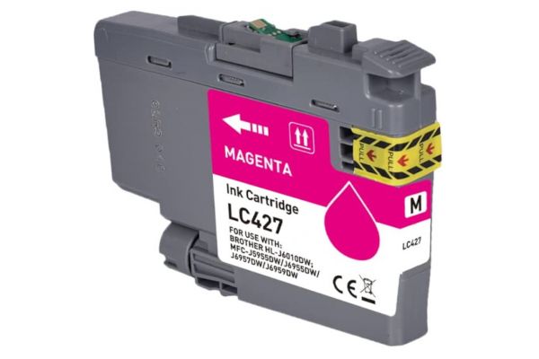 Μελάνι BROTHER  Συμβατό LC427 M (16ml) Σελίδες:1500 Magenta