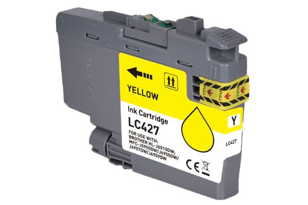 Μελάνι BROTHER  Συμβατό LC427 Y (16ml) Σελίδες:1500 Yellow