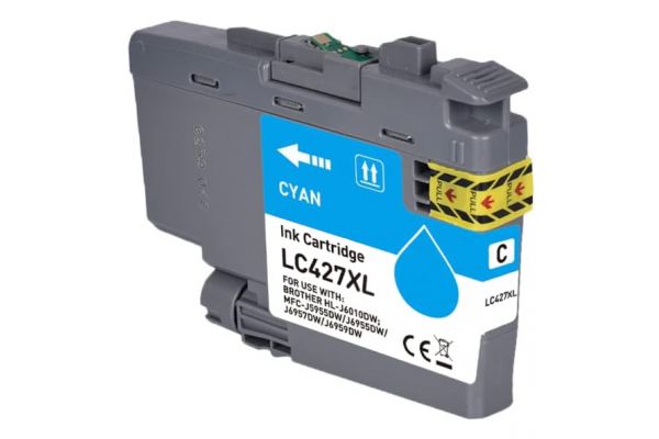 Μελάνι BROTHER  Συμβατό LC427XL C (51ml) Σελίδες:5000 Cyan