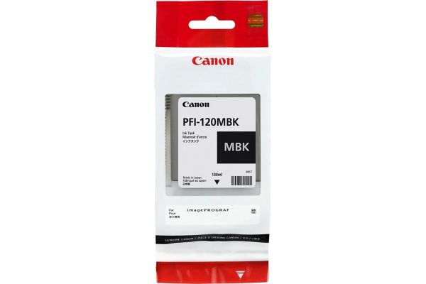 Printer Catridge CANON  Original PFI-120MBK (2884C001) 130ml Pages:6000 Black