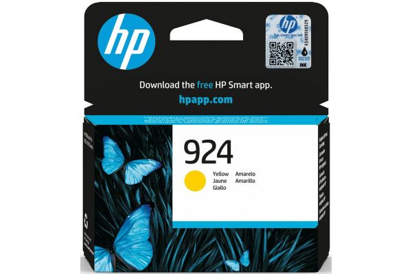 Μελάνι HP  Γνήσιο 924 Y (4K0U5NE) Σελίδες:400 Yellow
