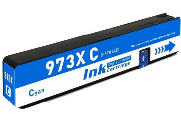 Printer Catridge HP  Compatible 973X (F6T81AE) Pages:7000 Cyan