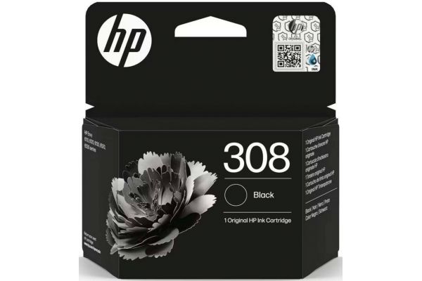 Tinte HP  Original 308 BK 7FP21UE Seitenergiebigkeit:160 Schwarz