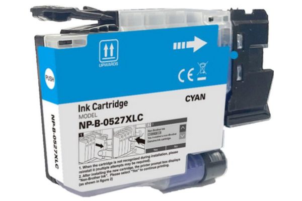 Printer Catridge BROTHER  Compatible LC-527XL C Pages:2000 Cyan