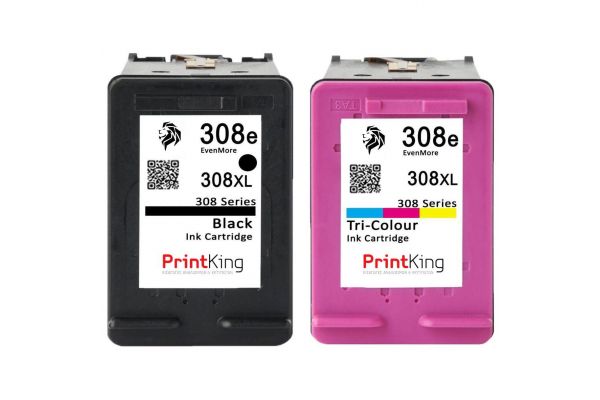 Printer Catridge HP  Compatible 308e XL Black/Tri-color (7FP22UE,7FP20UE) Multipack Pages:320/320 Colour