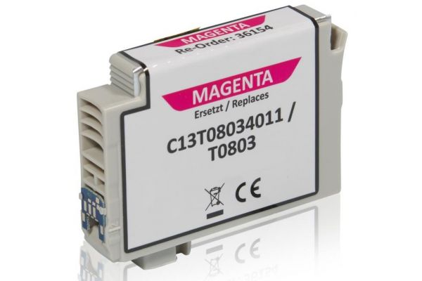 Printer Catridge EPSON  Compatible T0803 - (C13T080340) Pages:440 Magenta
