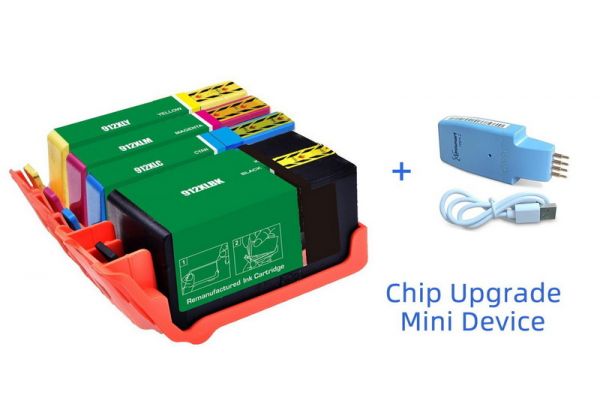 Tinte HP  Kompatibel 912XL (BK,C,M,Y) Multipack + Chip Upgrade Device Seitenergiebigkeit:1500/825 Farbe