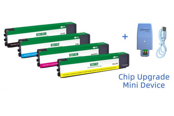Μελάνι HP Συμβατό 973X (BK,C,M,Y) Multipack + Chip Upgrade Device Σελίδες:10000/7000 Colour