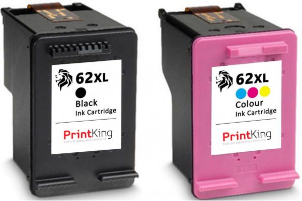 Printer Catridge HP  Compatible 62XL Black/Tri-color (C2P05AE,C2P07AE) Multipack Pages:600/415 Colour