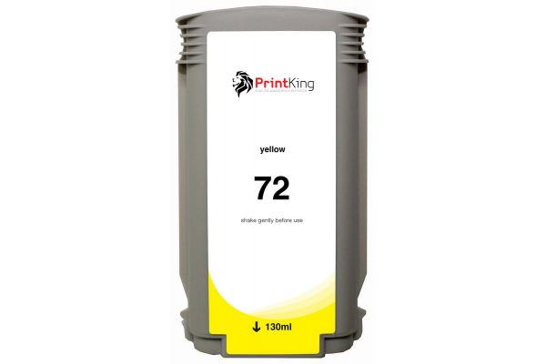 Tinte HP  Kompatibel 72Y High Capacity (C9373A) 130ml Seitenergiebigkeit:6000 Gelb