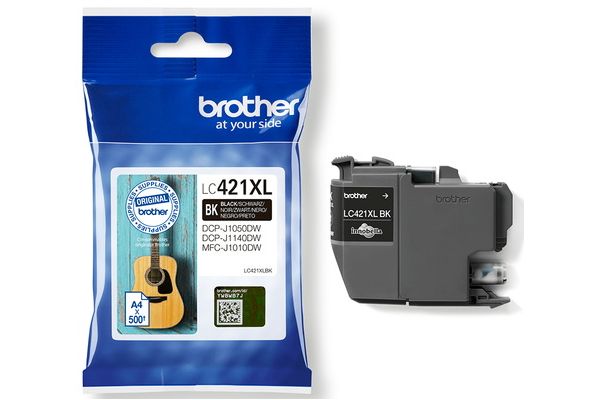 Μελάνι BROTHER  Γνήσιο LC421XLBK Σελίδες:500 Black