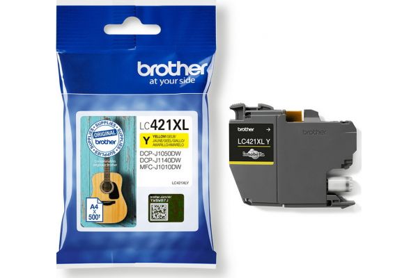 Μελάνι BROTHER  Γνήσιο LC421XLY Σελίδες:500 Yellow